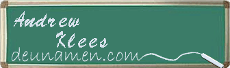 Andrew Klees Visitenkarte
